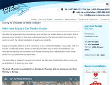 Tablet Screenshot of jayscarrentalaruba.com